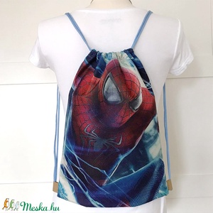 Pókember mintás, egyedi hátizsák - tornazsák edzéshez, úszáshoz - Artiroka design - Marvel -  - Meska.hu