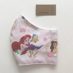 Arielle a kis hableány és Hercegnő  mintás prémium arcmaszk, szájmaszk, maszk - Artiroka design -  - Meska.hu