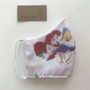 Arielle a kis hableány és Hófehérke  mintás prémium arcmaszk, szájmaszk, maszk, gyerekmaszk - Artiroka design -  - Meska.hu
