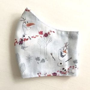 Jégvarázs  - Olaf mintás prémium arcmaszk, szájmaszk, maszk - Artiroka design -  - Meska.hu