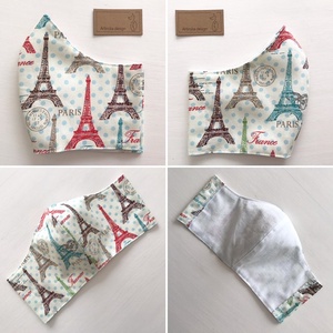 Párizs, Eiffel torony mintás arcmaszk, szájmaszk, maszk - Artiroka design -  - Meska.hu