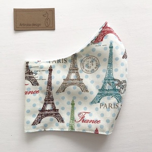 Párizs, Eiffel torony mintás arcmaszk, szájmaszk, maszk - Artiroka design -  - Meska.hu