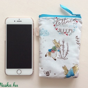 Nyuszis mobiltok Beatrix Potter designer textilből - Artiroka design -  - Meska.hu
