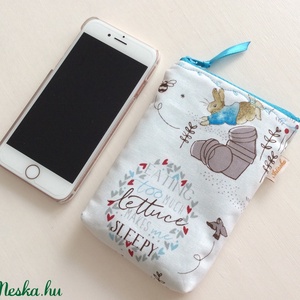 Nyuszis mobiltok Beatrix Potter designer textilből - Artiroka design -  - Meska.hu