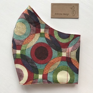 Kör a körben, vidám színes arcmaszk, szájmaszk, maszk, gyerekmaszk  - Artiroka design - női - női - Meska.hu
