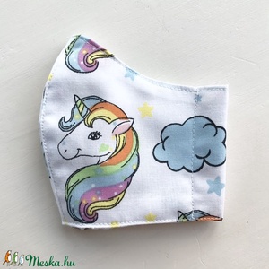 Unikornis mintás maszk, szájmaszk, gyerek maszk, felnőtt maszk -  Artiroka design  - női - női - Meska.hu