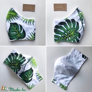  Pálma levél mintás maszk, arcmaszk, szájmaszk, gyerekmaszk - Artiroka design - női - női - Meska.hu