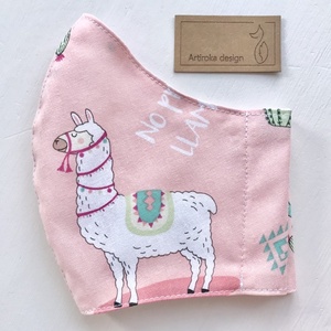 Ha rajtad a Láma, nincs DRÁMA! Láma mintás PRÉMIUM pamut textil arcmaszk, szájmaszk, maszk -  Artiroka design - női - női - Meska.hu