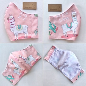Ha rajtad a Láma, nincs DRÁMA! Láma mintás PRÉMIUM pamut textil arcmaszk, szájmaszk, maszk -  Artiroka design - női - női - Meska.hu