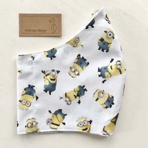  Minyon  mintás prémium szájmaszk, maszk, arcmaszk  - Artiroka design - gyerek - gyerek - Meska.hu