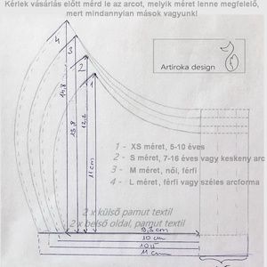 Halak és korallok a vízben -prémium arcmaszk, szájmaszk, maszk, gyerekmaszk horgászoknak-  Artiroka design - női - női - Meska.hu