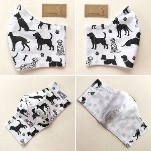 Kutya mintás pamut arcmaszk, szájmaszk, maszk, gyerekmaszk - tacskó, beagle - Artiroka design - gyerek - gyerek - Meska.hu