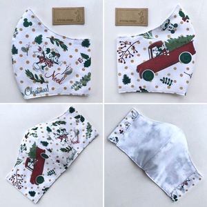 Miki egér karácsonyra készül - PRÉMIUM pamut arcmaszk, szájmaszk, maszk, gyerekmaszk  - Artiroka design - gyerek - gyerek - Meska.hu