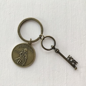 Kis herceg  mintás egyedi kulcstartó Vintage kulcs medállal  - Artiroka design - ékszer - nyaklánc - medál - Meska.hu