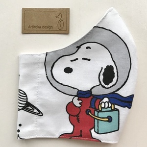 SNOOPY mintás arcmaszk, szájmaszk, maszk  - Artiroka design - női - női - Meska.hu