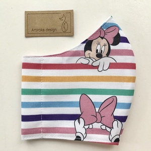 Miki egér PRÉMIUM pamut arcmaszk, szájmaszk, maszk, gyerek maszk - Mickey és Minnie  - Artiroka design - női - női - Meska.hu