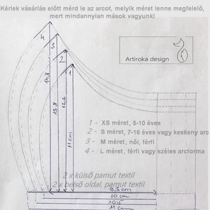 Türkiz színű, rózsa mintás  prémium pamut textil arcmaszk, szájmaszk, maszk -  Artiroka design - női - női - Meska.hu
