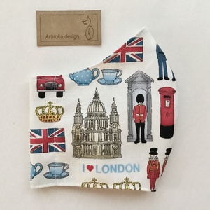 I love London mintás prémium arcmaszk, szájmaszk, gyerek maszk - Artiroka design - férfi & uniszex - férfi & uniszex - Meska.hu
