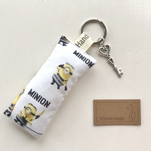 AKCIÓ - Minyon mintás egyedi kulcstartó  - Artiroka design - táska & tok - kulcstartó & táskadísz - kulcstartó - Meska.hu