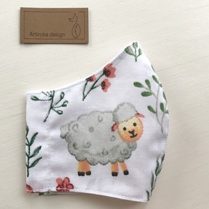 Bárány mintás női szájmaszk, arcmaszk, maszk, gyerekmaszk - Artiroka design - gyerek - gyerek - Meska.hu