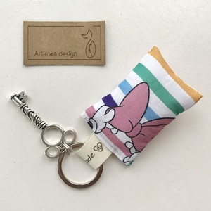 Miki egér, Minnie mintás  - egyedi kulcstartó  Miki egér  kulcs dísszel - akár levendulavirággal -  Artiroka design - táska & tok - kulcstartó & táskadísz - kulcstartó - Meska.hu