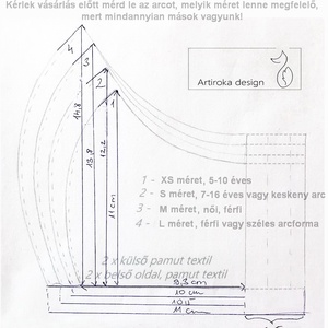 Aranyló pitypang eső az éj leple alatt -  prémium pamut textilből készült maszk - Mesedoboz  - Artiroka design  - maszk, arcmaszk - női - Meska.hu