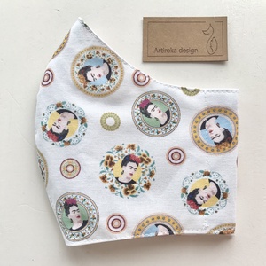 Frida Kahlo -   prémium pamut textilből készült maszk, művészeteket kedvelőknek - Mesedoboz  - Artiroka design  - női - női - Meska.hu
