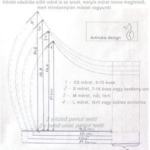 Szarvas és róka és bagoly mintás maszk, prémium pamut textilből - Mesedoboz  - Artiroka design  - maszk, arcmaszk - gyerek - Meska.hu