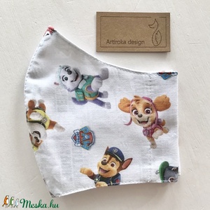Mancs őrjárat mintás prémium arcmaszk, szájmaszk, gyerek maszk  - Artiroka design - női - női - Meska.hu