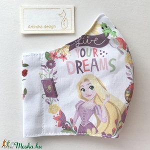 Aranyhaj és Hamupipőke mintás prémium arcmaszk, szájmaszk, maszk XS MÉRET- Artiroka design - gyerek - gyerek - Meska.hu