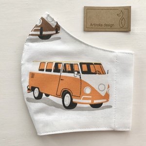Volkswagen retro autó mintás arcmaszk, szájmaszk, maszk -VW - Artiroka design - férfi & uniszex - férfi & uniszex - Meska.hu