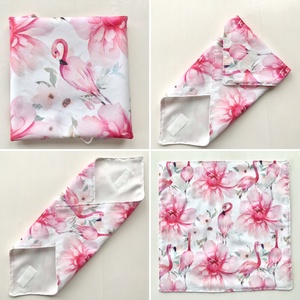Flamingó mintás prémium újraszalvéta - Nowaste - Zerowaste - Artiroka design  - otthon & életmód - lakástextil - Meska.hu