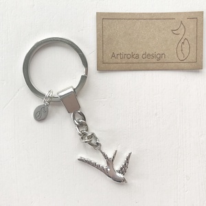 Fecske madár  kulcstartó - Artiroka design  - táska & tok - kulcstartó & táskadísz - kulcstartó - Meska.hu
