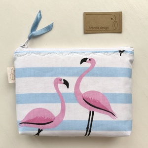 Flamingó mintás irattartó pénztárca   - Artiroka design - női - női - Meska.hu
