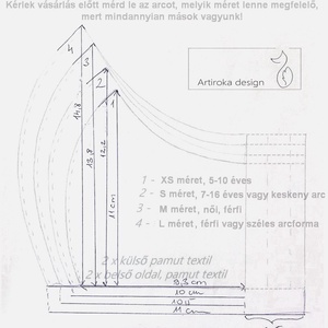 Prémium pamut textil, alvó kis róka, virág és madár mintás arcmaszk, szájmaszk, maszk - Artiroka design - maszk, arcmaszk - Meska.hu