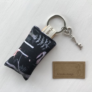 Holdfényben sétáló róka -  egyedi kulcstartó vintage kulcs medállal  - Artiroka design - táska & tok - kulcstartó & táskadísz - kulcstartó - Meska.hu