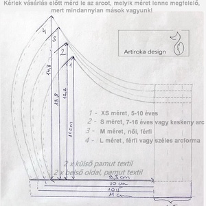 Pán Péter mintás sötétkék vagy bézs színű prémium arcmaszk, szájmaszk, maszk - Artiroka design - gyerek - gyerek - Meska.hu