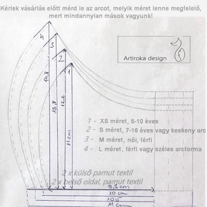 Púder - fehér csipke mintás prémium arcmaszk szájmaszk  -  Artiroka design - női - női - Meska.hu