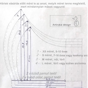 Levendula és bicikli mintás arcmaszk, szájmaszk, maszk -  Artiroka design - női - női - Meska.hu