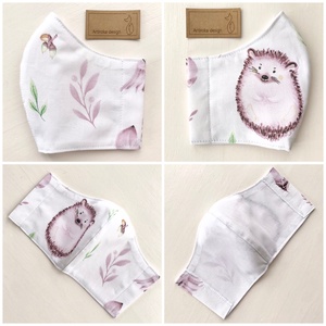 Süni, róka vagy őzike mintás pamut textil, egyedi arcmaszk, szájmaszk  - Artiroka design  - gyerek - gyerek - Meska.hu