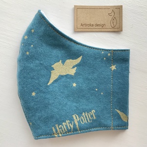 Harry Potter és Hedvig bagoly mintás prémium flanell maszk - Artiroka design - gyerek - gyerek - Meska.hu