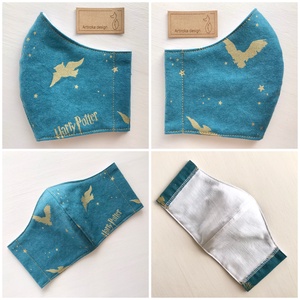 Harry Potter és Hedvig bagoly mintás prémium flanell maszk - Artiroka design - gyerek - gyerek - Meska.hu