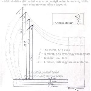 Tengerész póló mintás PRÉMIUM  arcmaszk, szájmaszk, maszk- Balaton- Tenger - Artiroka design - női - női - Meska.hu