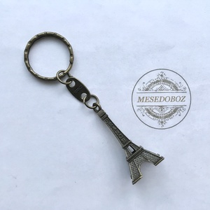 Eiffel torony kulcstartó bronz színben  - Mesedoboz, Táska & Tok, Kulcstartó & Táskadísz, Kulcstartó, Ékszerkészítés, MESKA