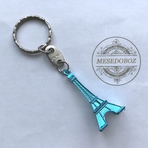 Eiffel torony kulcstartó - türkiz színű  - Mesedoboz, Táska & Tok, Kulcstartó & Táskadísz, Kulcstartó, Ékszerkészítés, MESKA