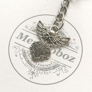 Angyal kulcstartó kulcs medállal  - Mesedoboz - táska & tok - kulcstartó & táskadísz - kulcstartó - Meska.hu