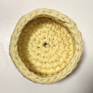 Sárga kosár  - Mesedoboz - otthon & életmód - tárolás & rendszerezés - tárolókosár - Meska.hu