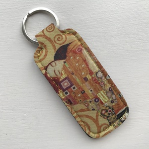 Klimt festménye mintás kulcstartó, ajakbalzsam tartó - táska & tok - kulcstartó & táskadísz - kulcstartó - Meska.hu