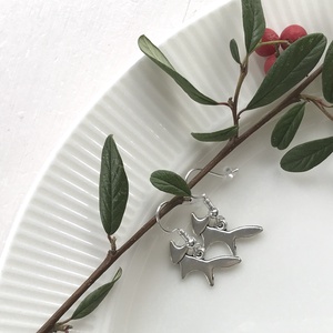 Róka a kis hercegből mintás fülbevaló, Ékszer, Fülbevaló, Lógó fülbevaló, Ékszerkészítés, MESKA