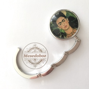 Frida Kahlo mintás táskaakasztó - táska & tok - kulcstartó & táskadísz - táskaakasztó - Meska.hu